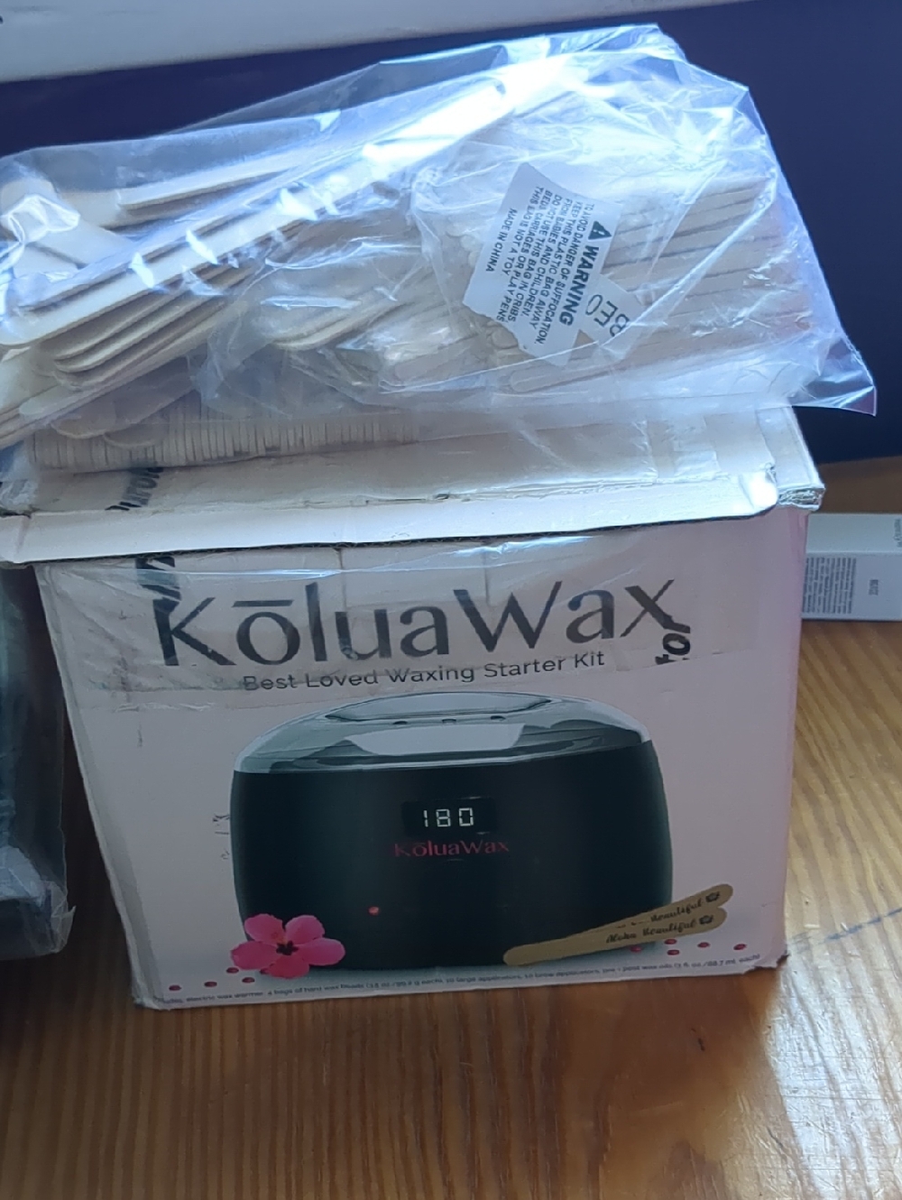 Koluawax warming bowl with all extras